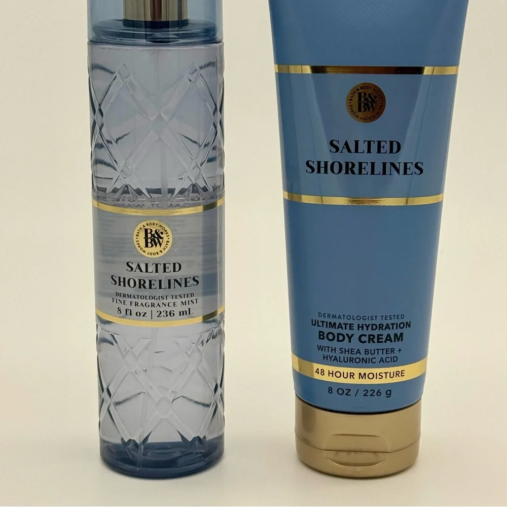 Bath & Body Works Salted Shorelines Everyday Luxuries Body Care Gift Set NWT